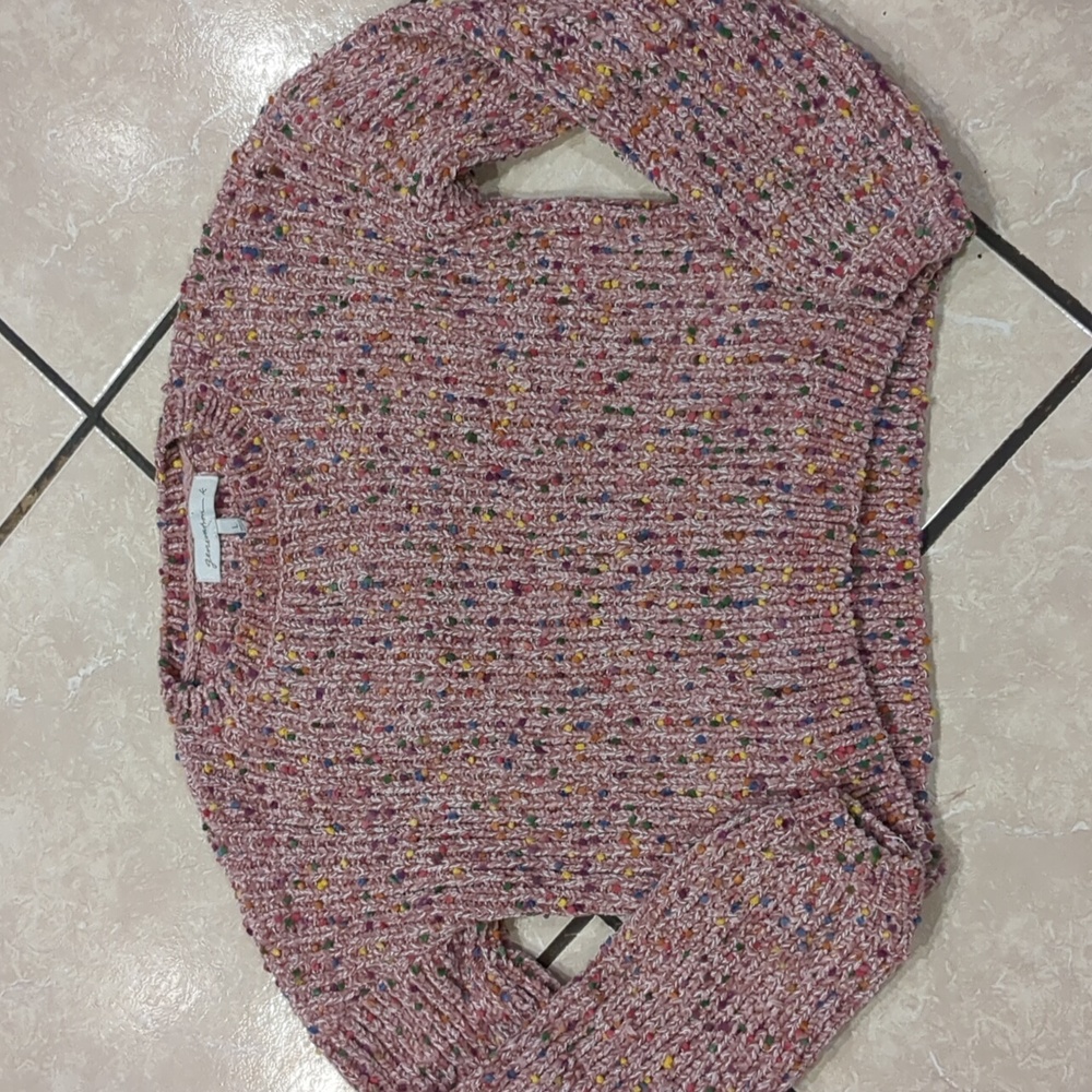 Multicolor Knit Crop Top